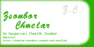 zsombor chmelar business card